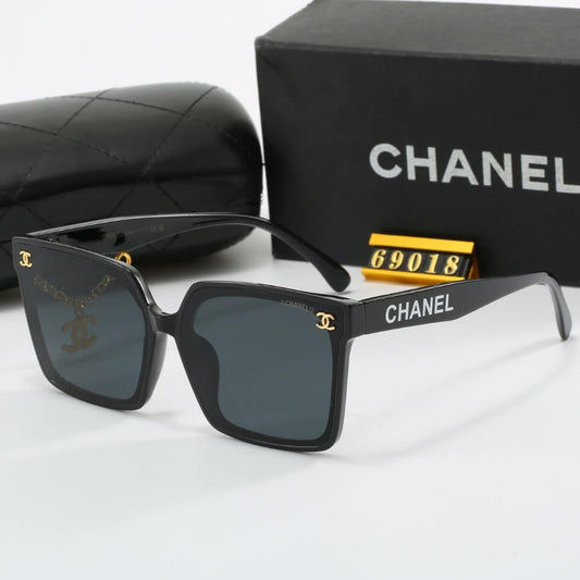 Gafas de sol de diseño con cadena de metal