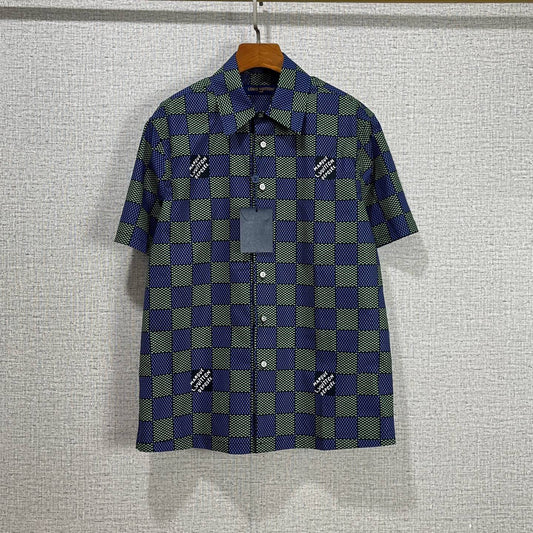 Chemise à manches courtes à imprimé intégral