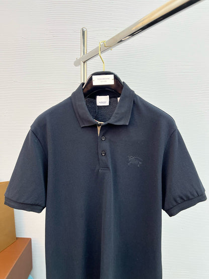 Polo noir brodé Warhorse