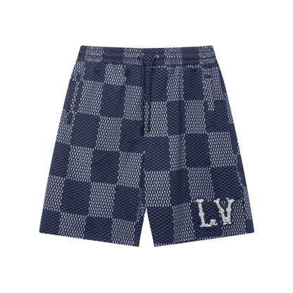 Pantalones cortos de playa a cuadros de moda