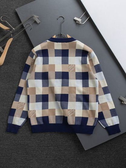 New Plaid Design Sweatshirt