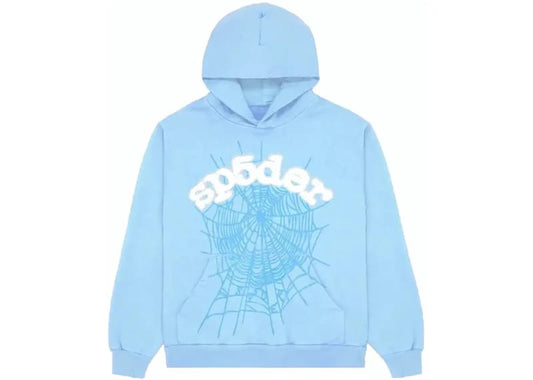 Sweat à capuche bleu ciel classique Web