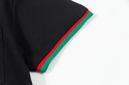 Camiseta polo de rayas bicolor