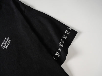 Camiseta de punto con mangas de letras