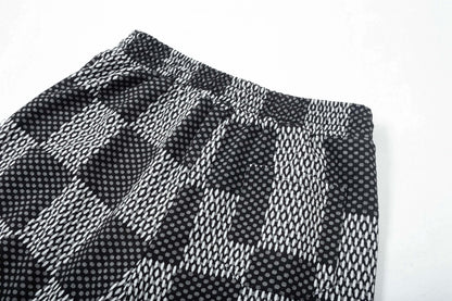 Pantalones cortos de playa a cuadros de moda