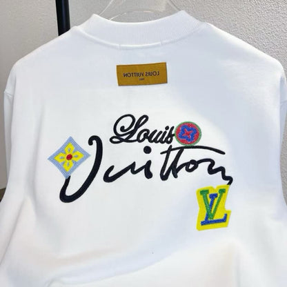 Front & Back Floral Embroidery Sweatshirt