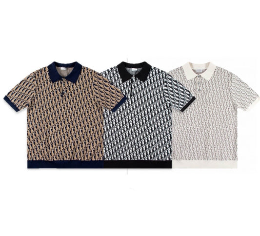 Camiseta polo con estampado completo