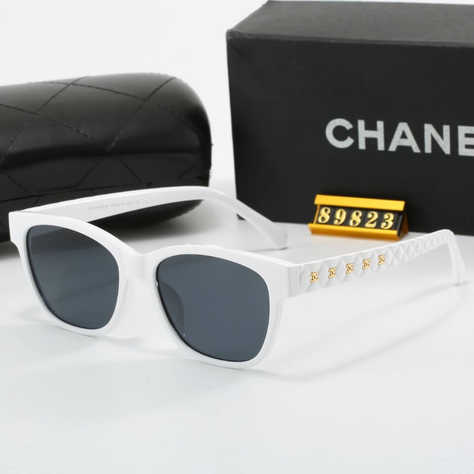 Gafas de sol con patillas y diseño de diamantes de estilo elegante