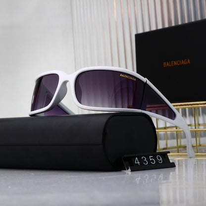 Gafas de sol curvas futuristas de montura completa