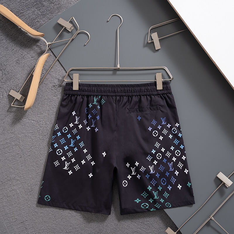 Shorts de playa con degradado de color