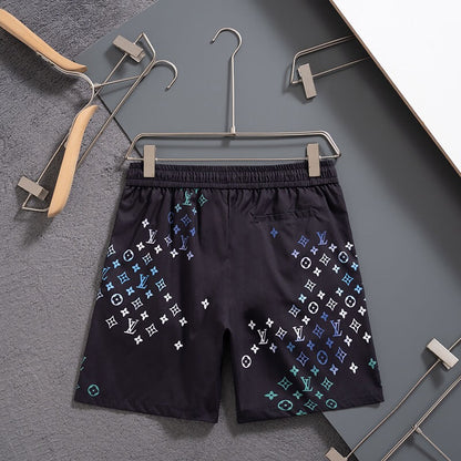 Shorts de playa con degradado de color