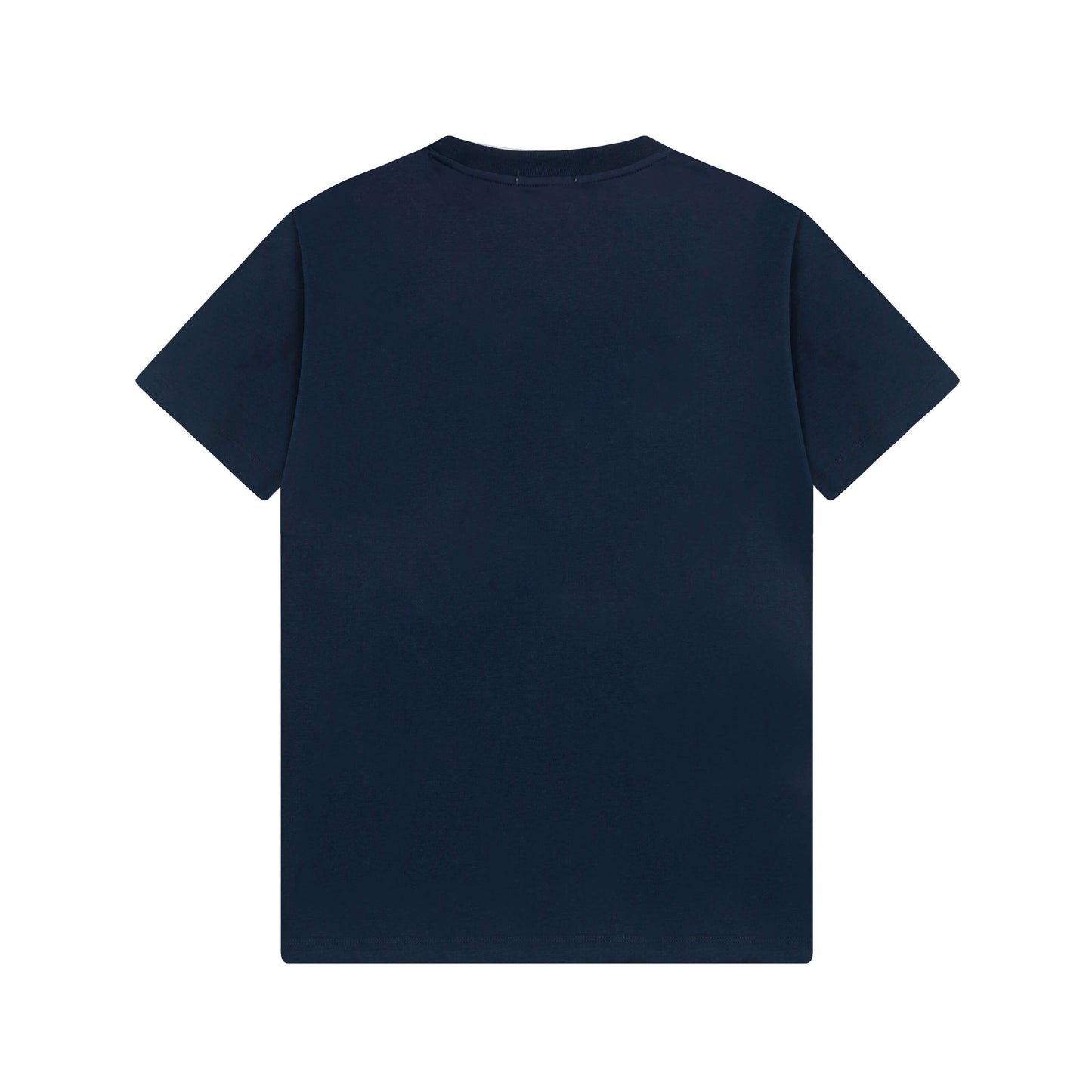 Camiseta azul bordada