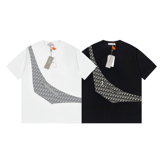 Camiseta de tela lavada con bolsillo
