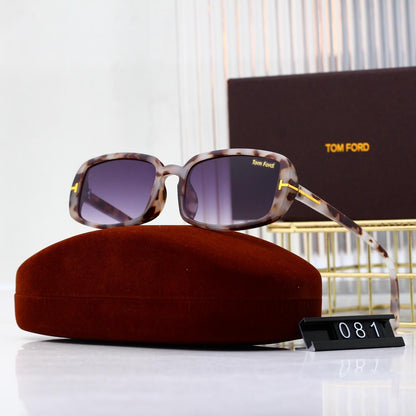 Gafas de sol minimalistas retro con montura cuadrada y patillas finas