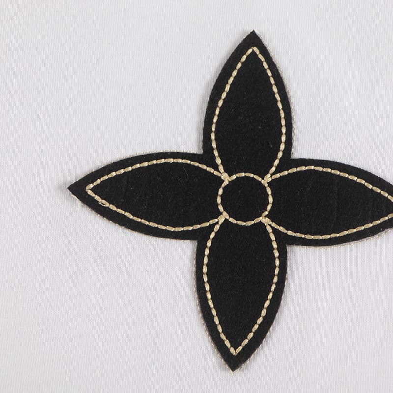 Chenille Patchwork Embroidered T-shirt