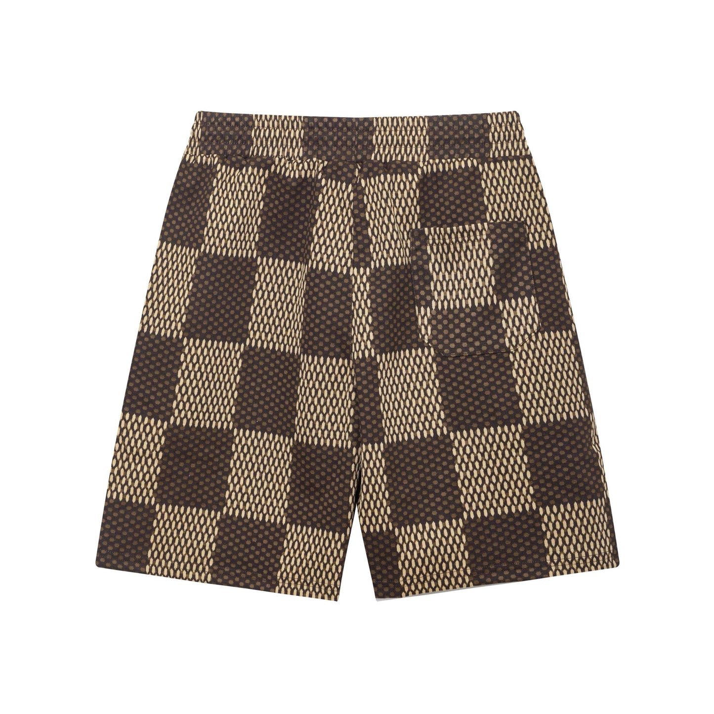 Pantalones cortos de playa a cuadros de moda