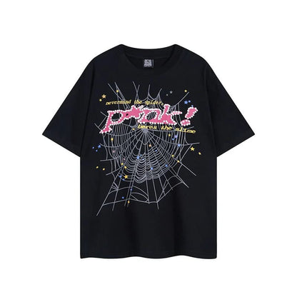 Camiseta clásica rosa y negra
