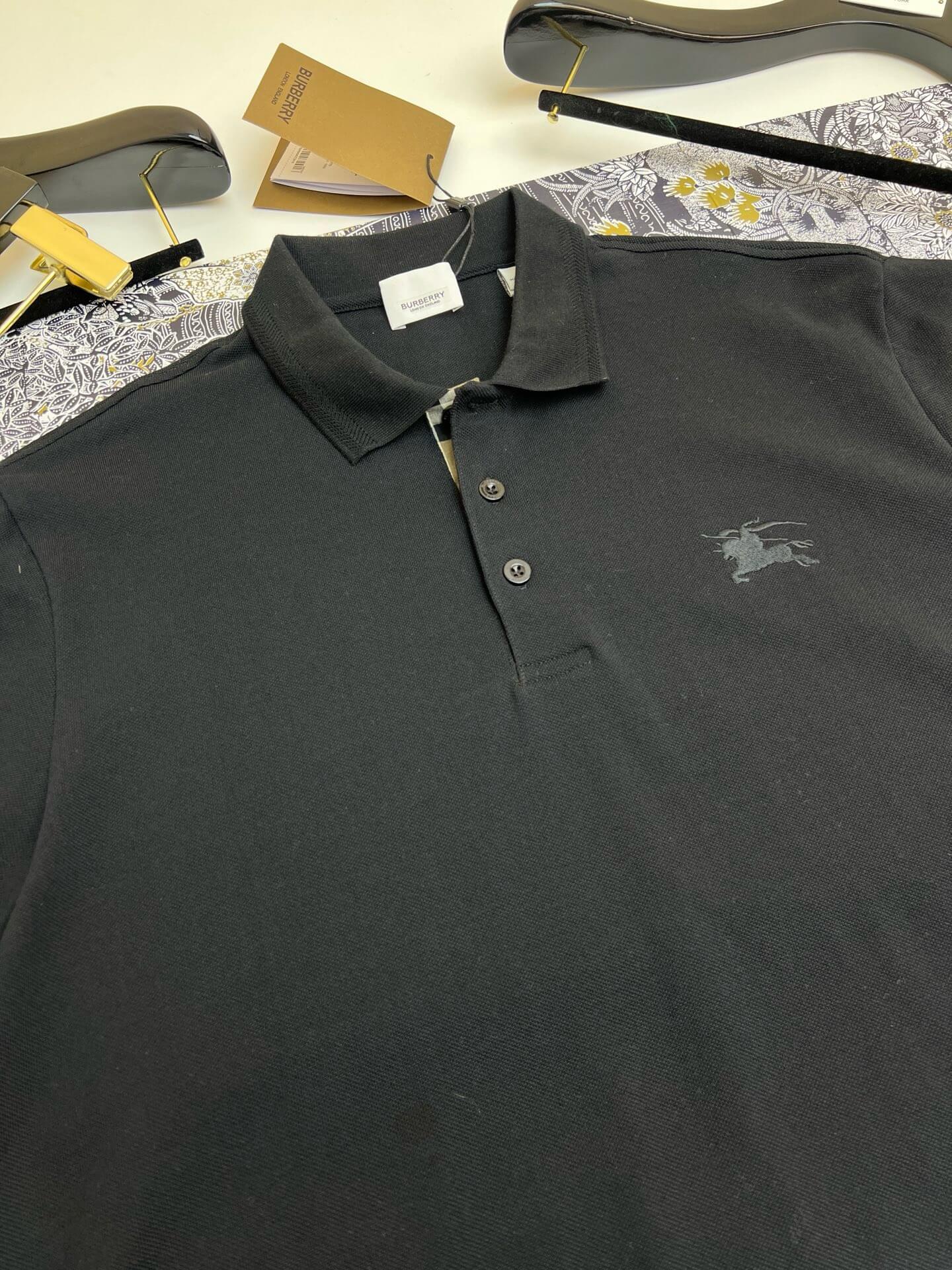 Polo noir brodé Warhorse