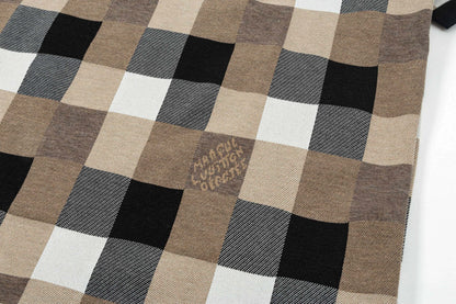 Polo à motif treillis