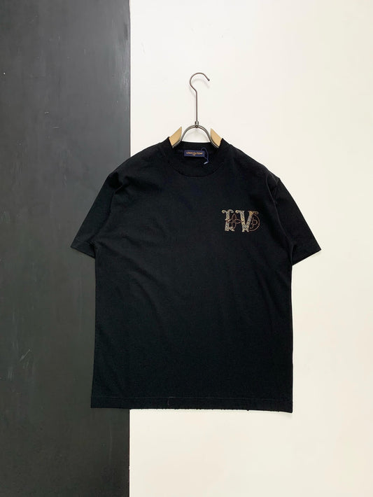 Camiseta con letras de diamantes de imitación