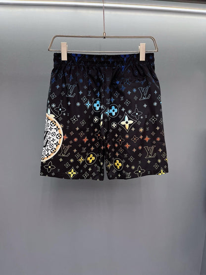 Shorts de playa con estampado completo de moda