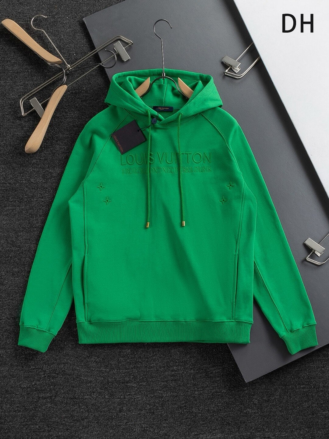 Minimal Letter Embroidered Hoodie