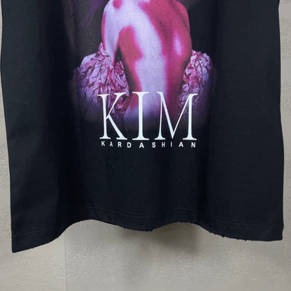 Camiseta vintage sin mangas desgastada