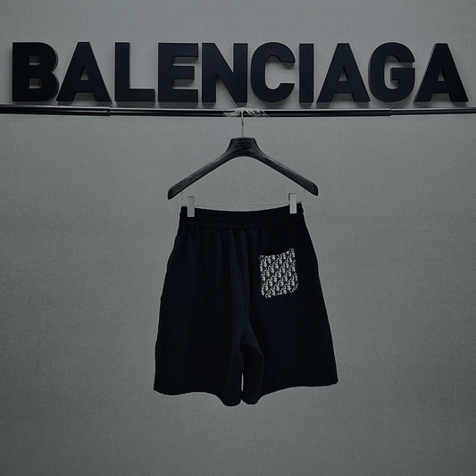 Pantalones cortos de jacquard con letras nuevas