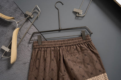 Short de plage marron