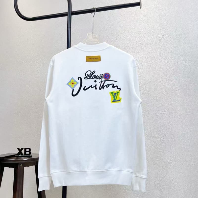 Front & Back Floral Embroidery Sweatshirt