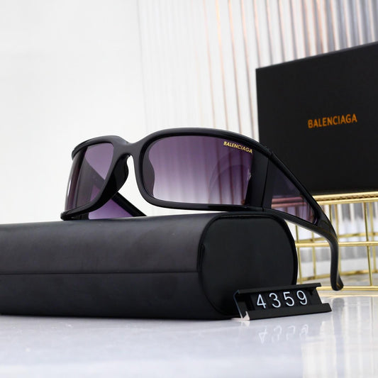 Gafas de sol curvas futuristas de montura completa