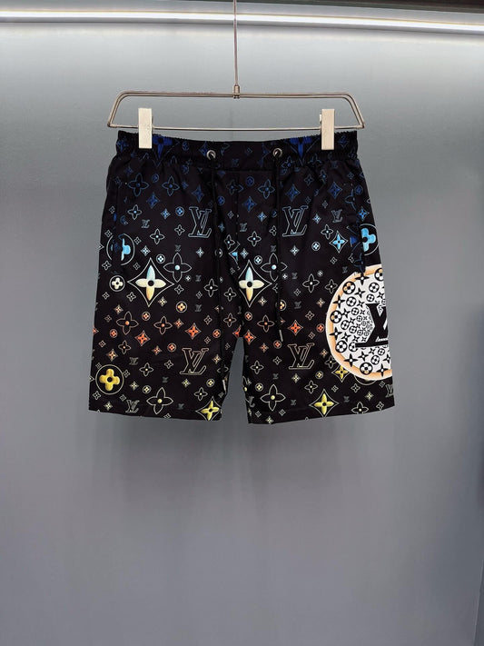 Shorts de playa con estampado completo de moda