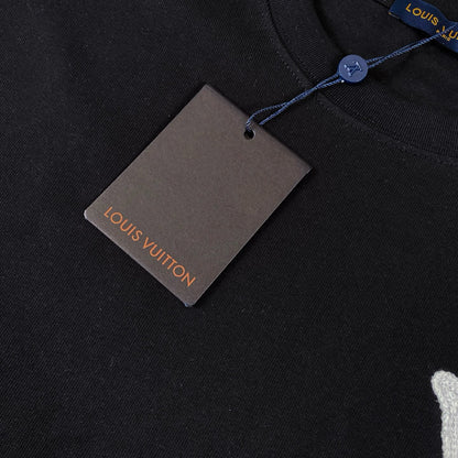 T-shirt classique avec patch monogramme