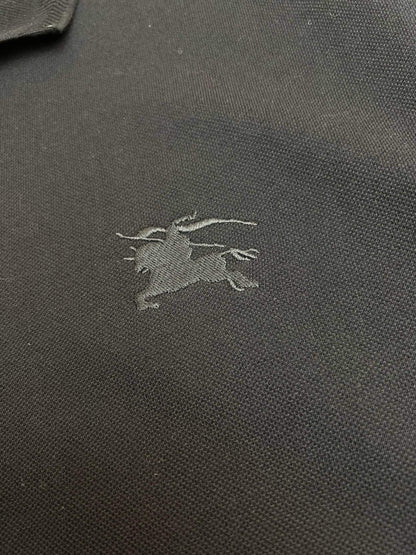 Polo noir brodé Warhorse