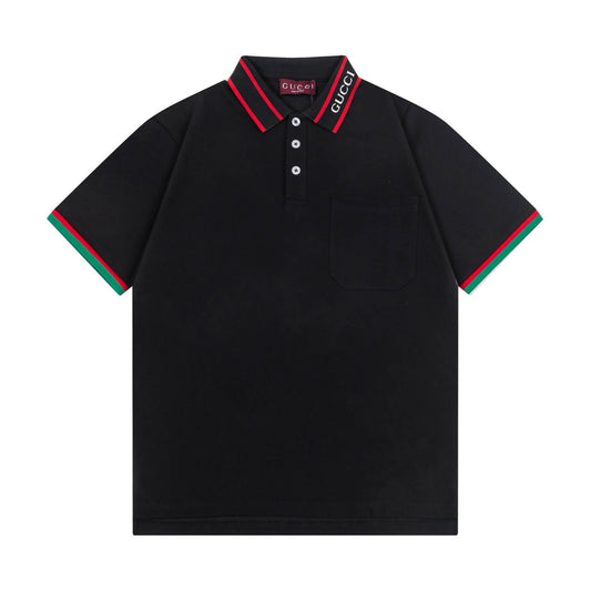 Camiseta polo de rayas bicolor