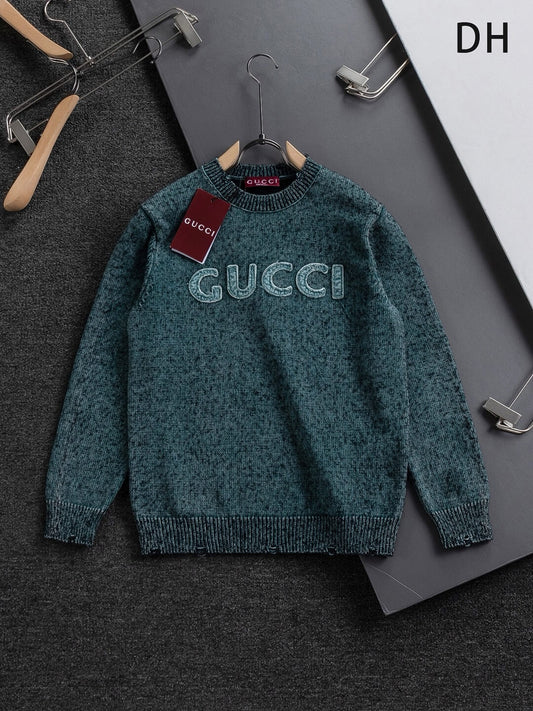Classic Letter Embroidered Sweater