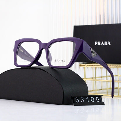 Gafas lisas de montura grande, modernas y sencillas