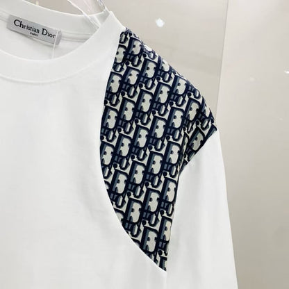 Monogram Strap & Bee Accent T-shirt
