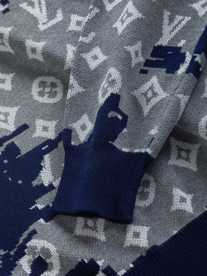 Jacquard Graffiti Sweatshirt