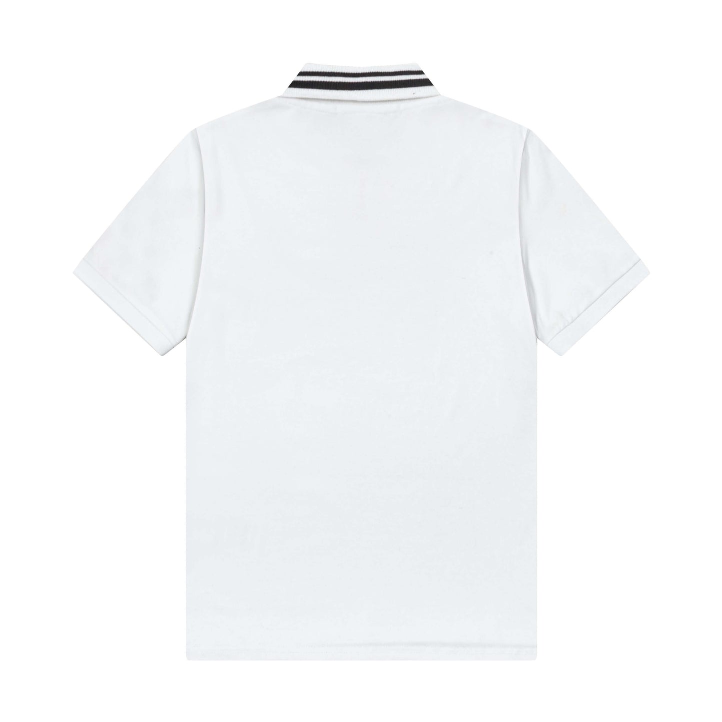 Polo con letras a rayas