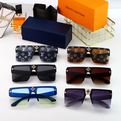 Gafas de sol de gran tamaño, modernas y sin montura