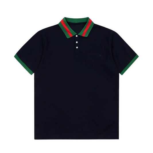 Camisa polo a rayas de color corbata