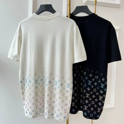 Camiseta de diamantes de colores