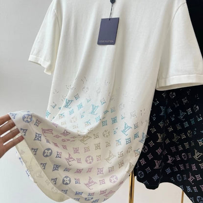 Camiseta de diamantes de colores