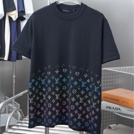 T-shirt à diamants colorés