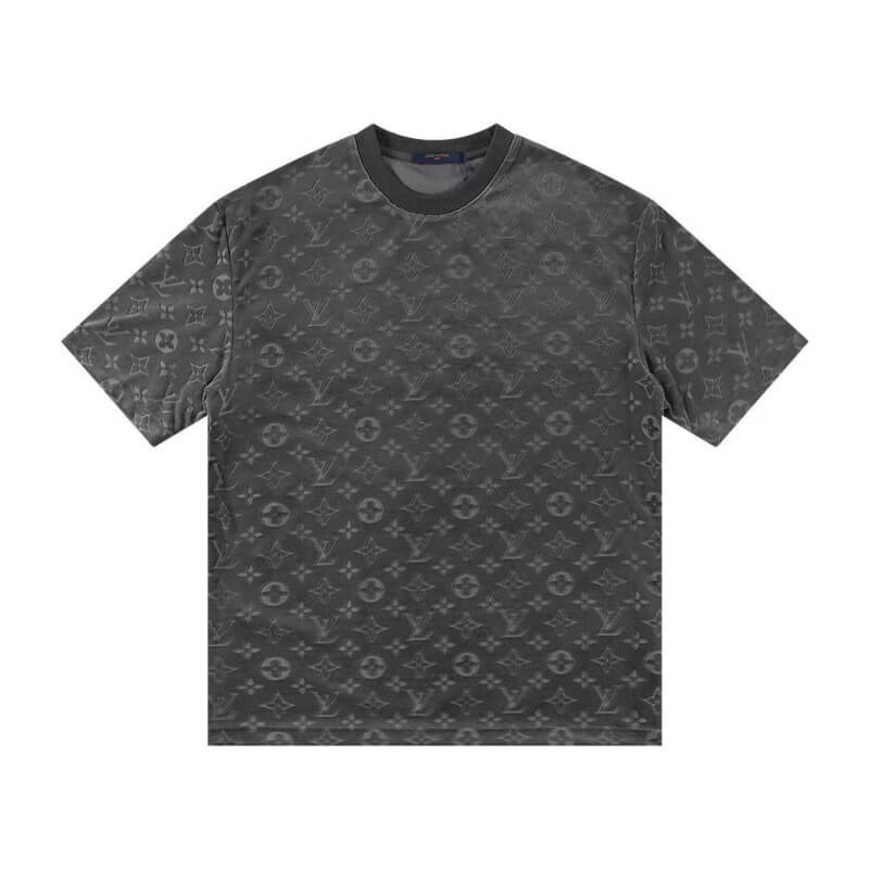 T-shirt classique imprimé en relief sur toute la surface