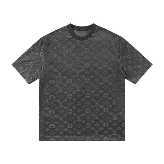 T-shirt classique imprimé en relief sur toute la surface