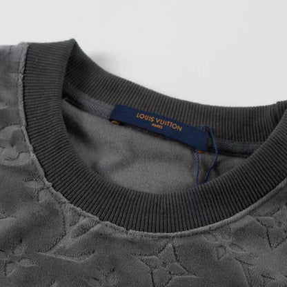 T-shirt classique imprimé en relief sur toute la surface