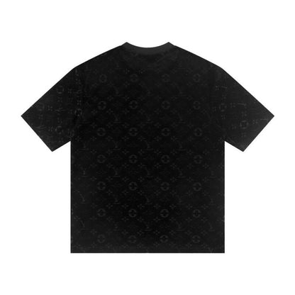 T-shirt classique imprimé en relief sur toute la surface