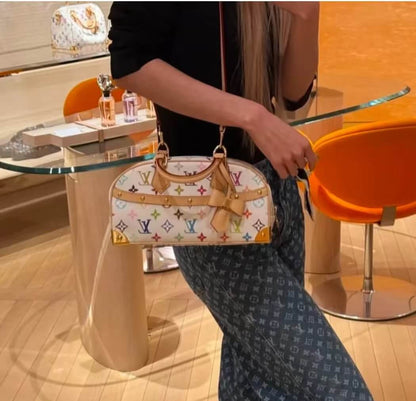 Sac bowling tricolore blanc tendance